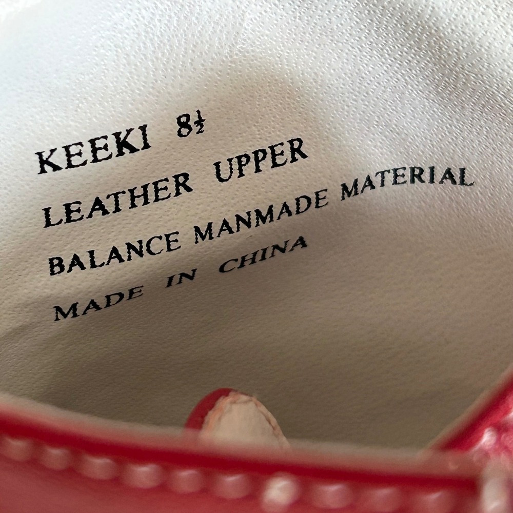 Y2K Steve Madden Kitten Heel High tops size 8.5 Red Leather Boots Streetwear - Picture 10 of 13